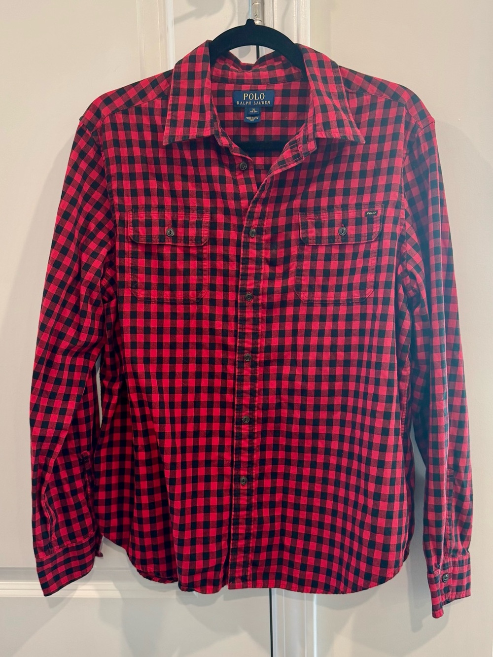 Polo by Ralph Lauren Boy’s Red & Black Check Button-Down Shirt